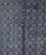 Ajrakh modal silk hand block printed yardage