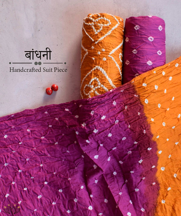 BANDHANI COTTON SUIT PIECE