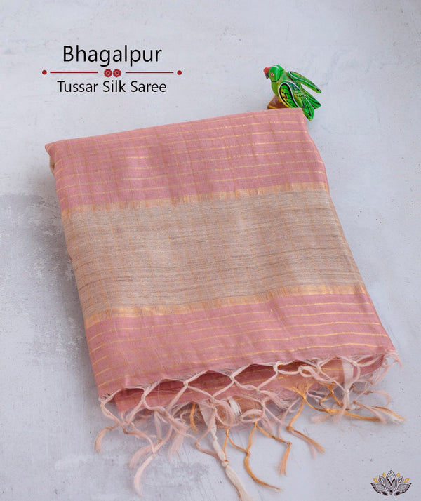 Bhagalpur Tussar silk Saree