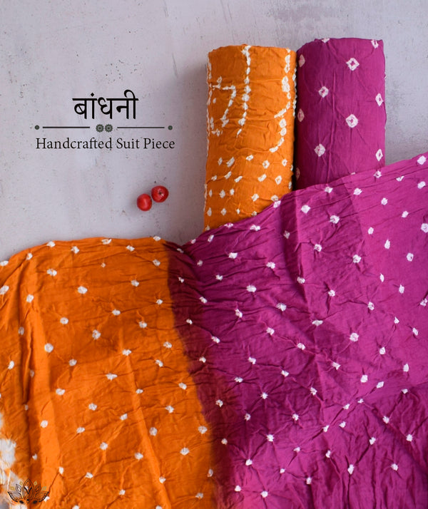 BANDHANI COTTON SUIT PIECE