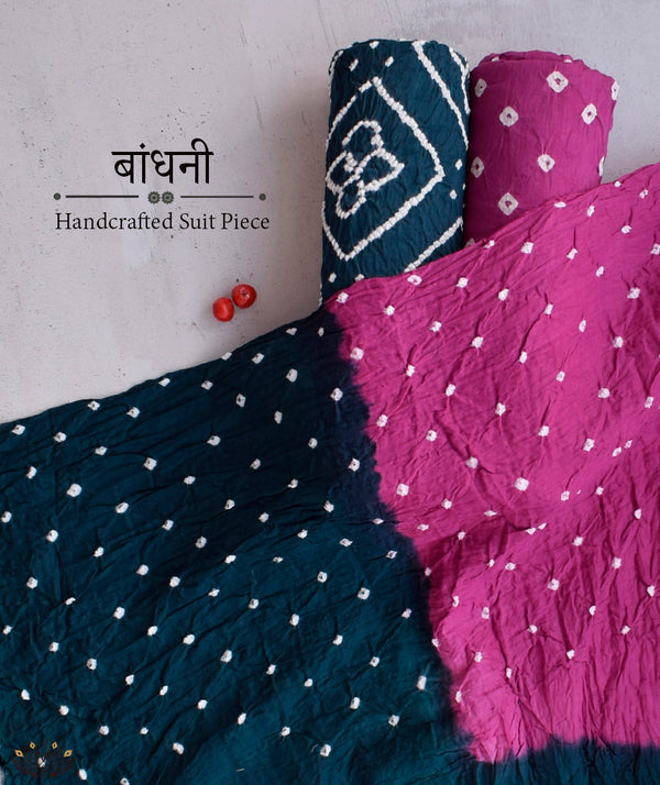 BANDHANI COTTON SUIT PIECE