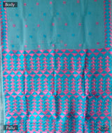 Phulkari Hand Embroidery Saree