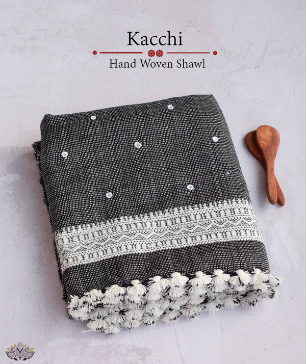 KACCHI WOOLEN HANDWOVEN SHAWL