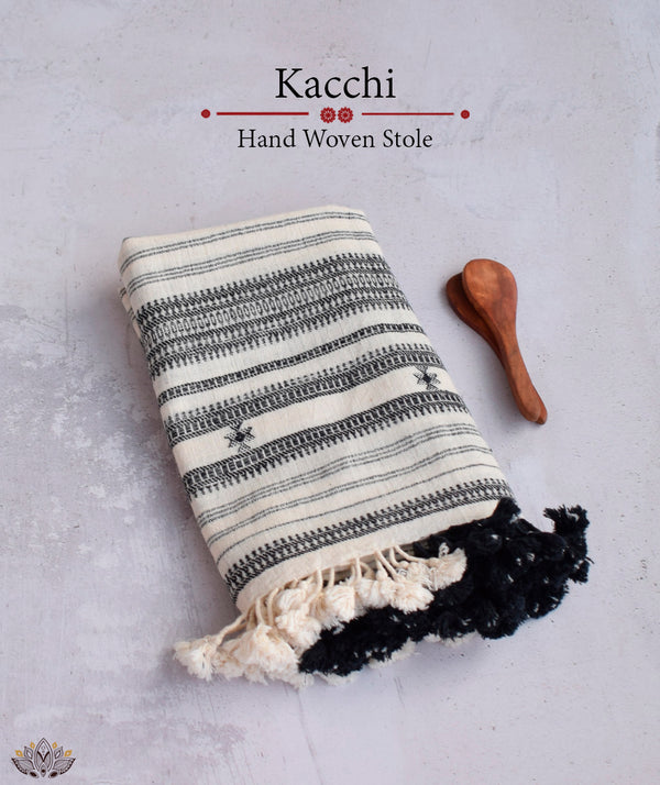 KACCHI WOOLEN HANDWOVEN STOLE