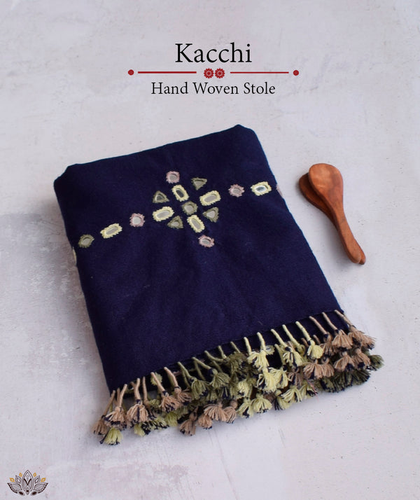 KACCHI WOOLEN HANDWOVEN STOLE