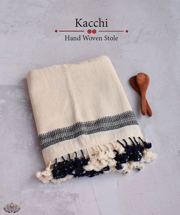 KACCHI WOOLEN HANDWOVEN STOLE