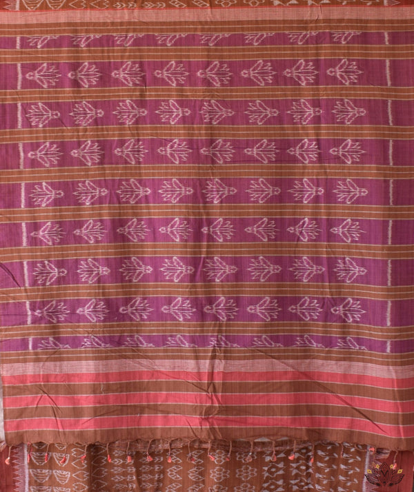 Maniabandha Single Ikat Handwoven Saree
