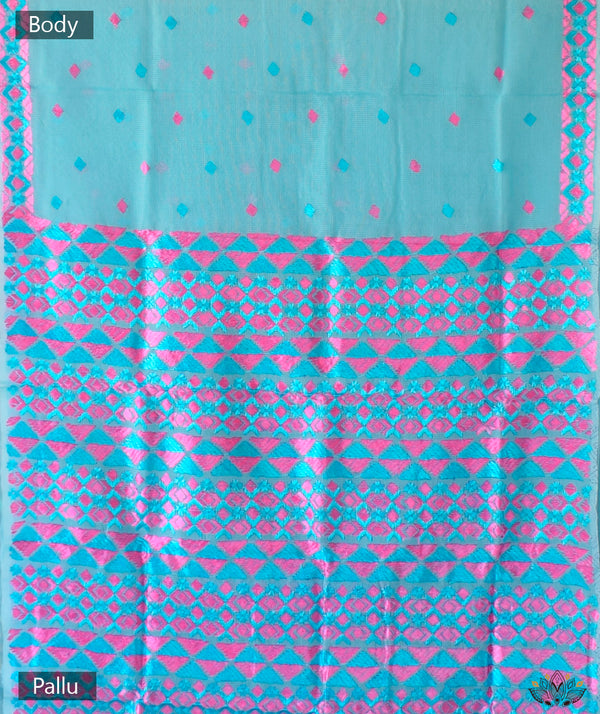 Phulkari Hand Embroidery Saree