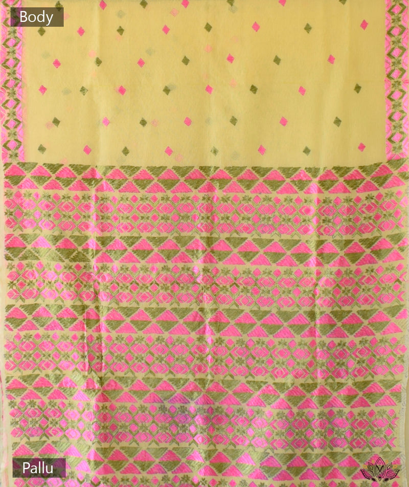 Phulkari Hand Embroidery Saree