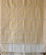 Applique HandStiched Chanderi Saree