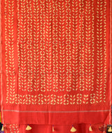 Applique HandStiched Chanderi Saree