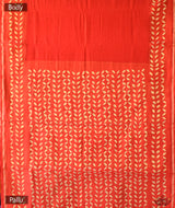 Applique HandStiched Chanderi Saree