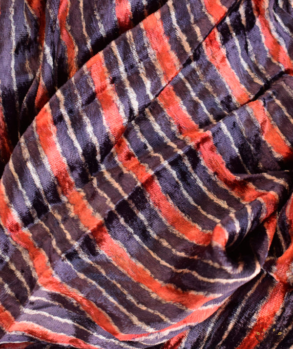 AJRAKH VELVET HAND PRINTED YARDAGE Set (3 meter)