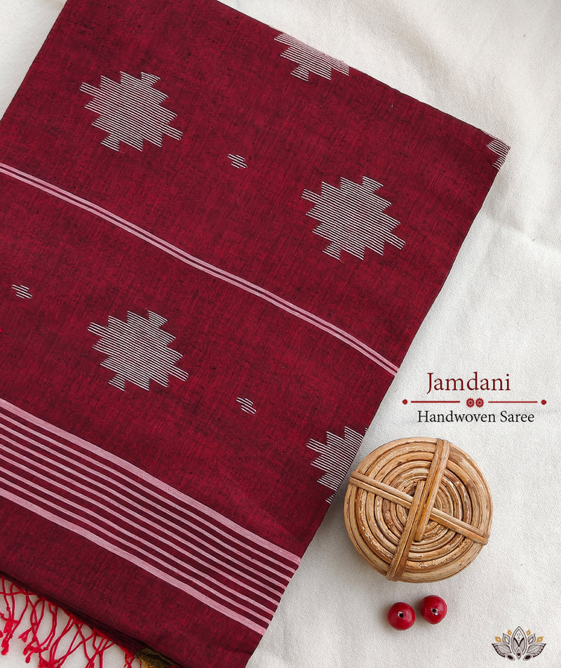 JAMDANI COTTON HANDMADE SAREE