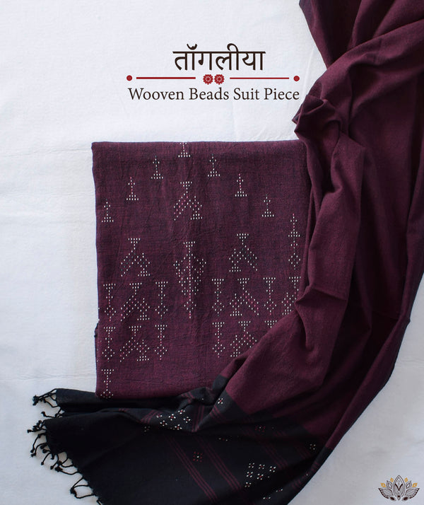 TANGALIYA KALA COTTON HANDWOVEN 3 PIECE SUIT PIECE