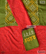 BANDHANI COTTON SUIT PIECE