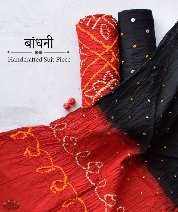 BANDHANI COTTON SUIT PIECE