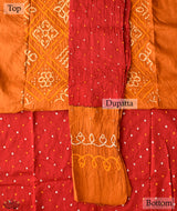 BANDHANI COTTON SUIT PIECE