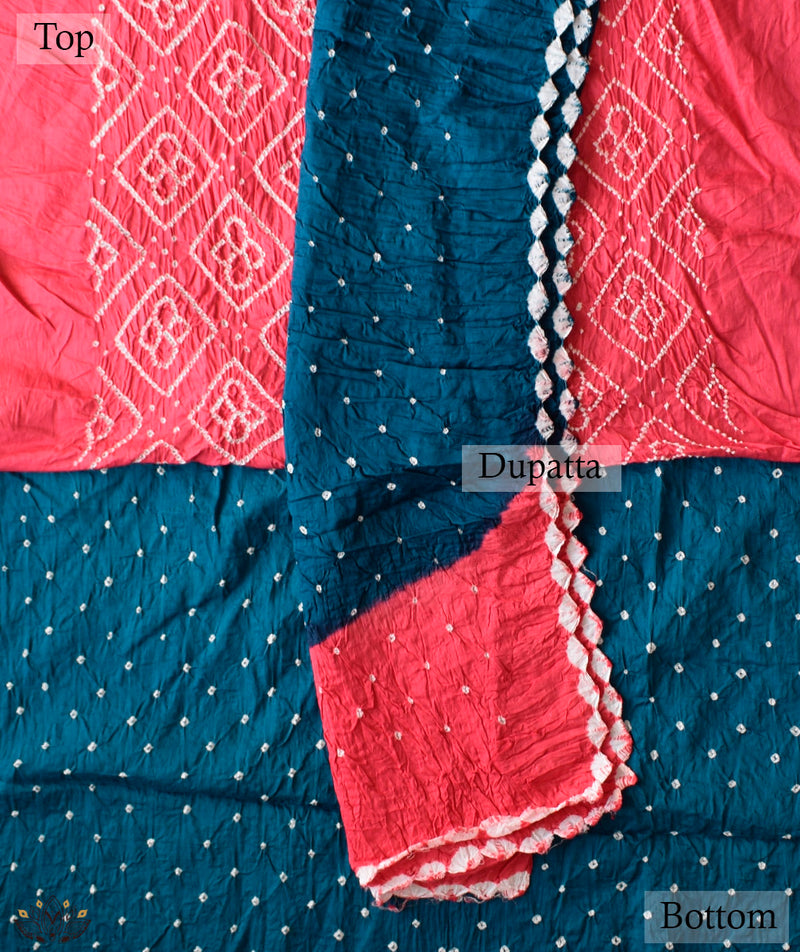 BANDHANI COTTON SUIT PIECE