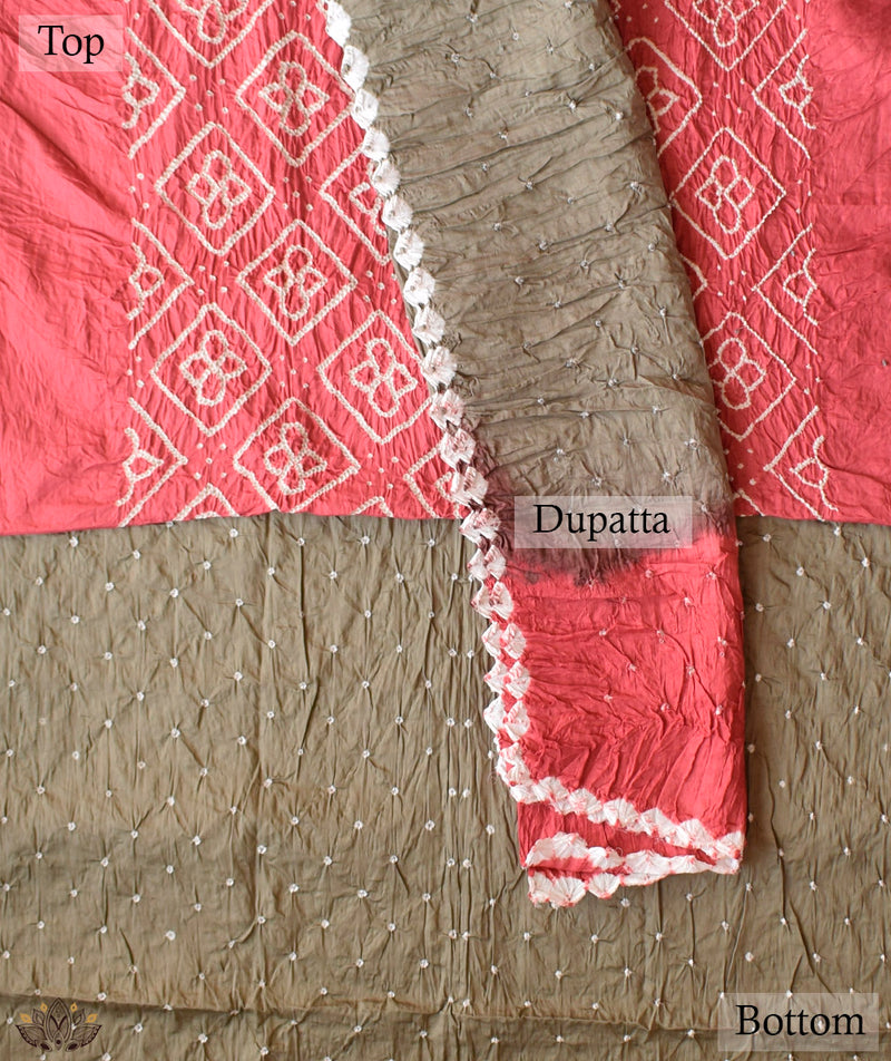 BANDHANI COTTON SUIT PIECE