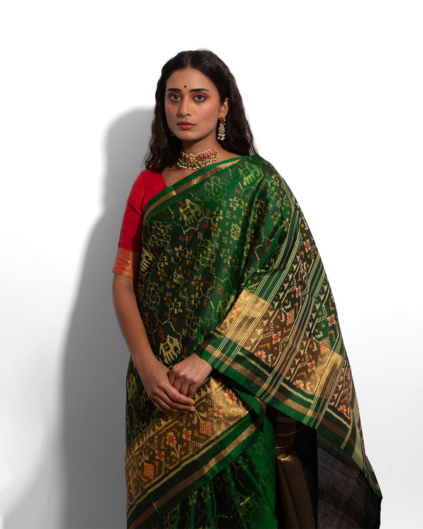 Silk Single Ikat Patola Saree