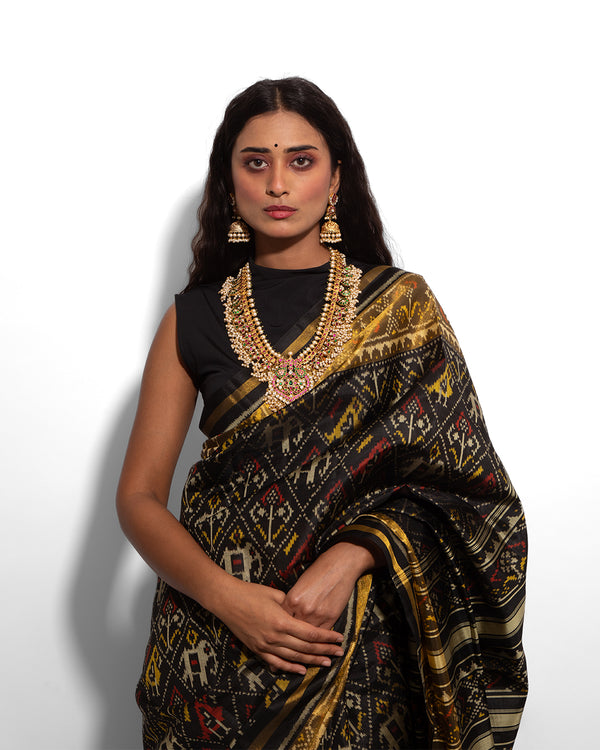 Silk Single Ikat Patola Saree