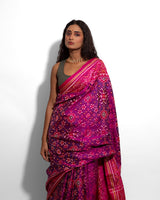 Silk Semi Double Ikat Patola Saree