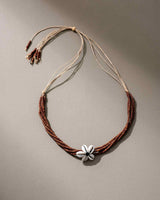 WHE Cowry Shell and Wooden Beads choker