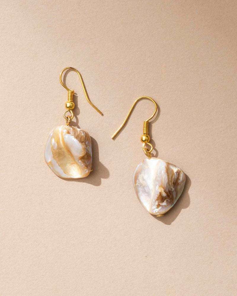 WHE Sea Secrets 'Pebble' Mother of Pearl Earrings