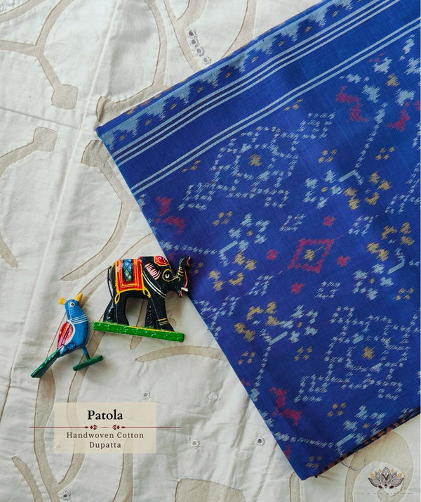 SINGLE IKAT COTTON PATOLA DUPATTA