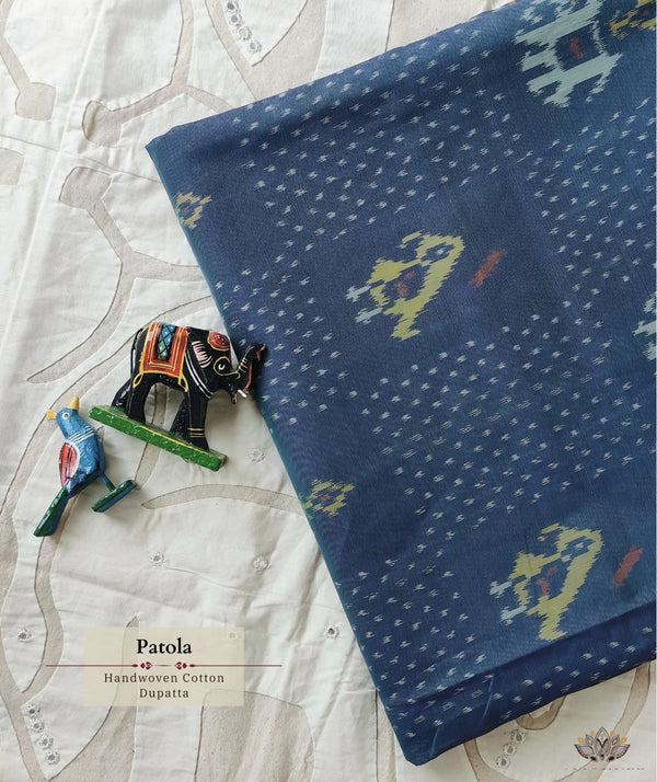 SINGLE IKAT COTTON PATOLA DUPATTA