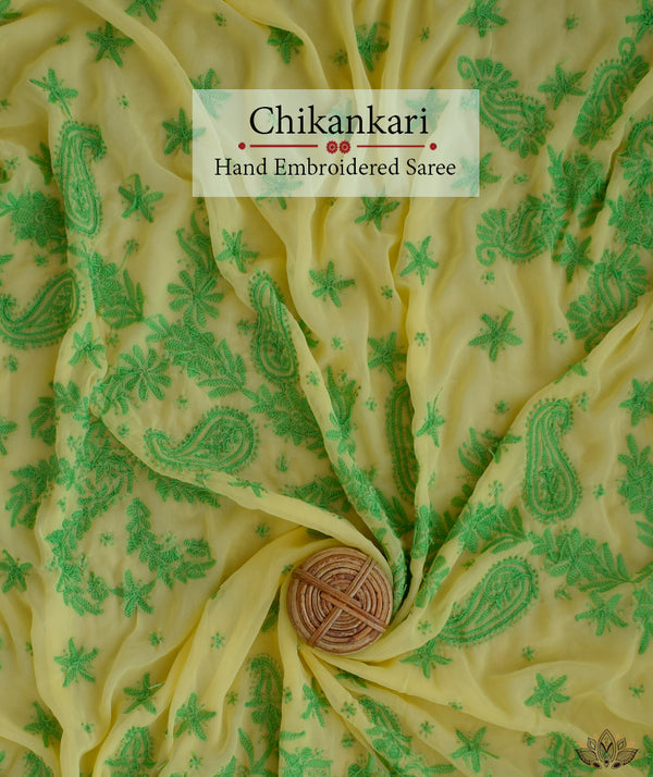 Chikankari Hand Embroidered Saree