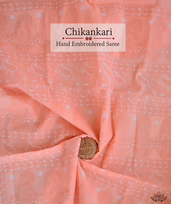 Chikankari Hand Embroidered Saree
