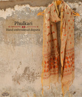 Phulkari Hand Embroidery Stole