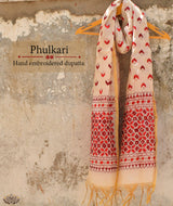 Phulkari Hand Embroidery Stole