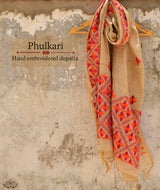 Phulkari Hand Embroidery Stole