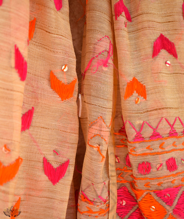 Phulkari Hand Embroidery Stole