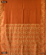 Applique HandStiched Chanderi Saree