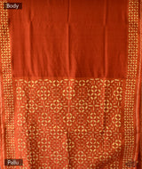 Applique HandStiched Chanderi Saree