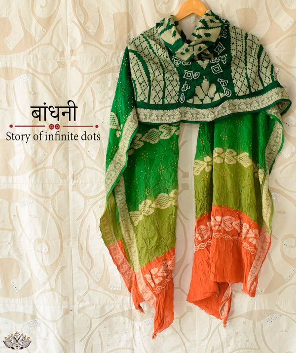 Bandhani Crepe Dupatta
