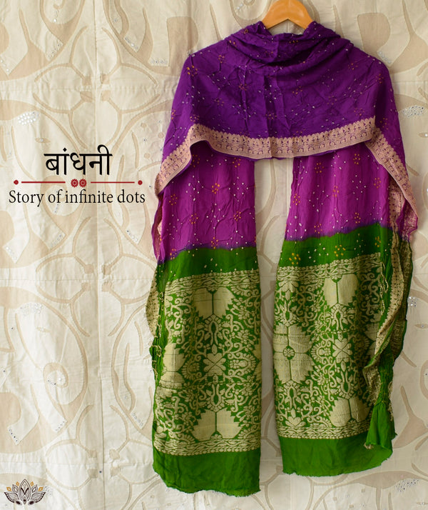 Bandhani Crepe Dupatta