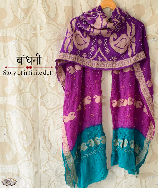 Bandhani Crepe Dupatta