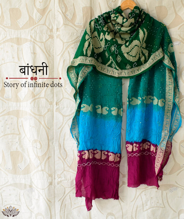 Bandhani Crepe Dupatta