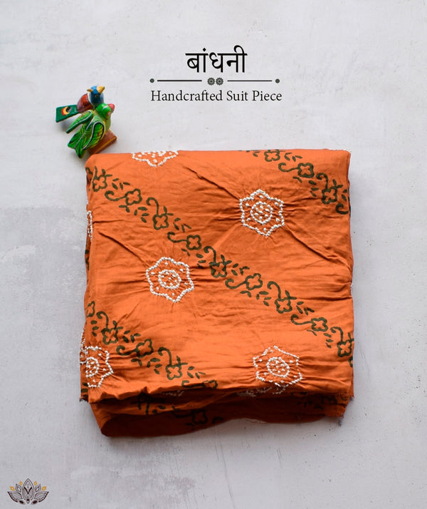 BANDHANI COTTON SUIT PIECE