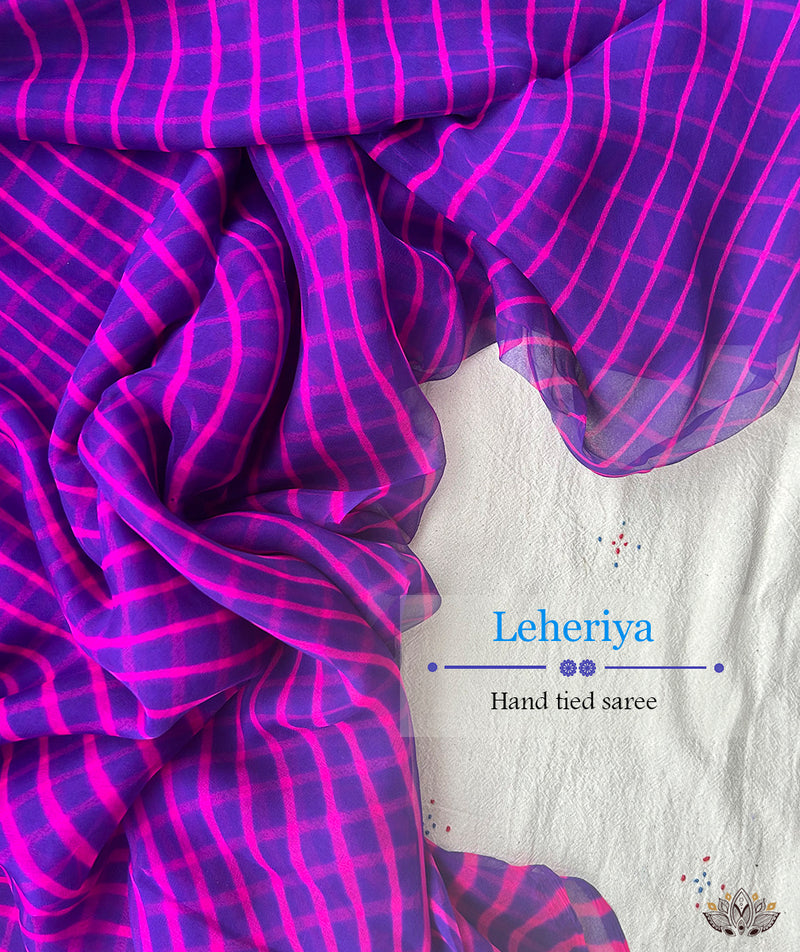 Leheriya  Saree - Pure Chiffon