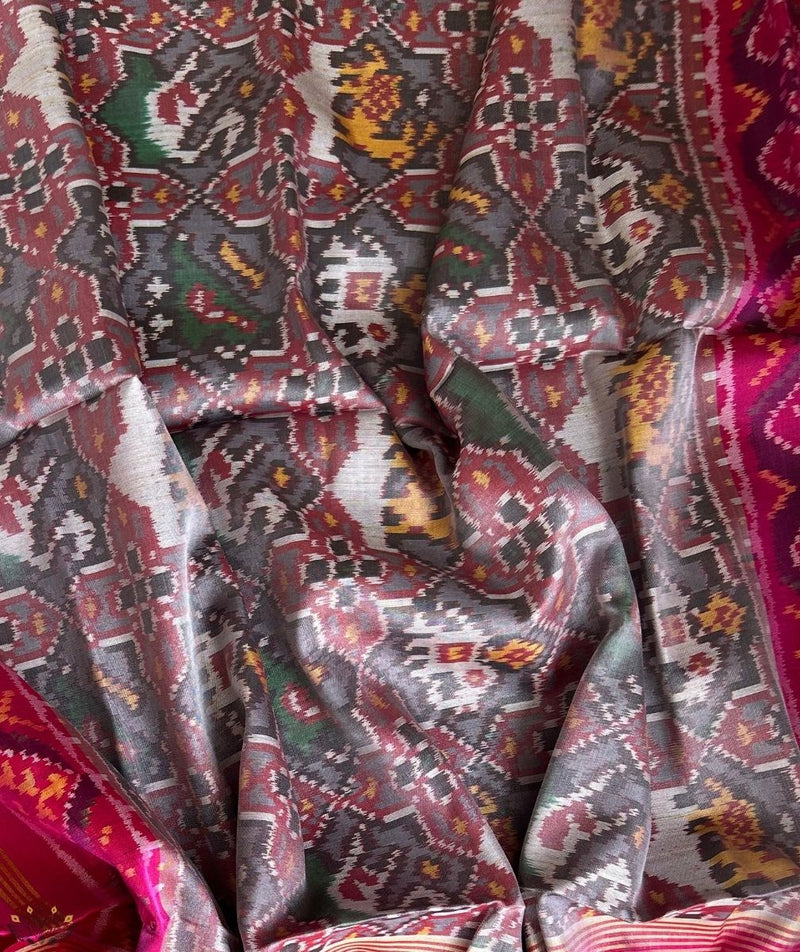 SEMI DOUBLE IKAT PATOLA SAREE