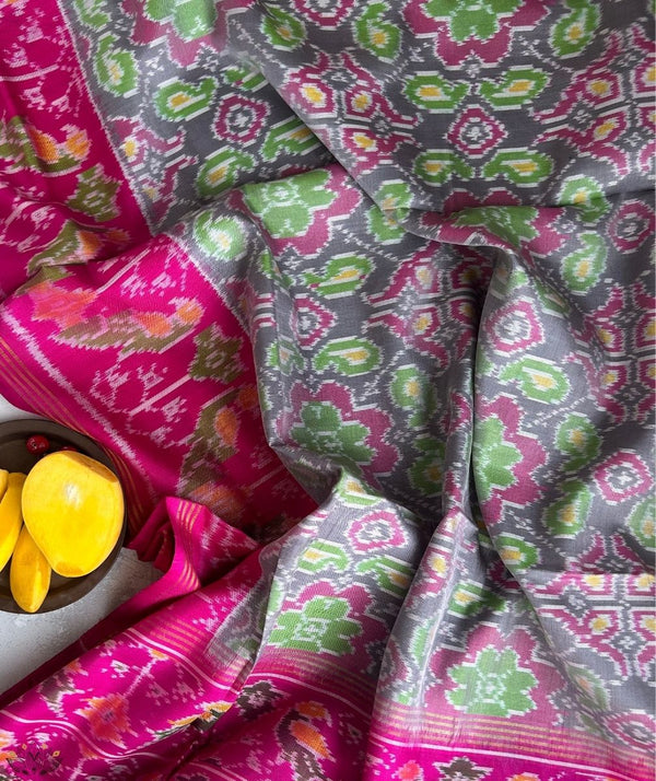 SEMI DOUBLE IKAT PATOLA SAREE