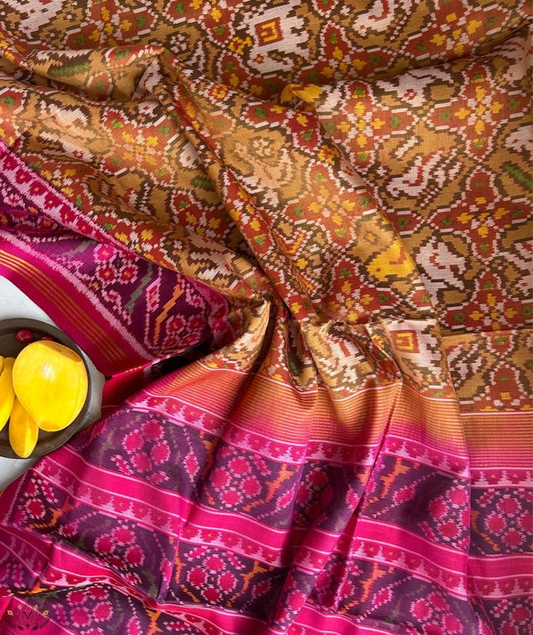 SEMI DOUBLE IKAT PATOLA SAREE