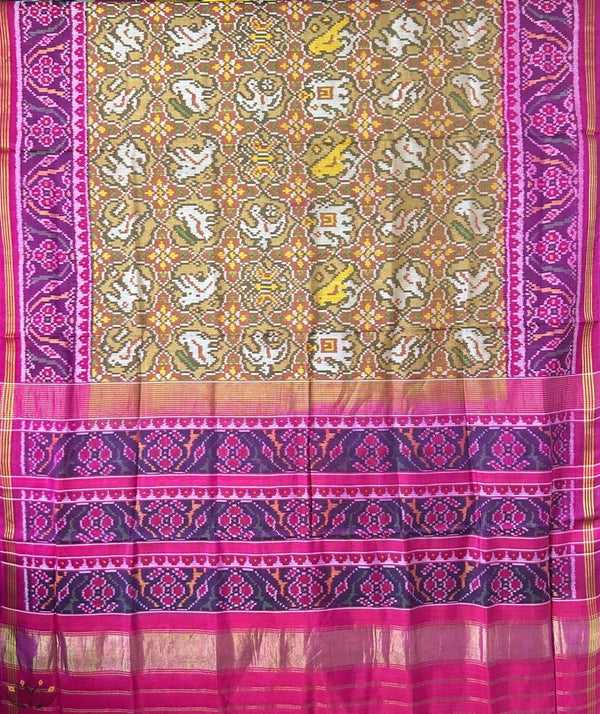 SEMI DOUBLE IKAT PATOLA SAREE