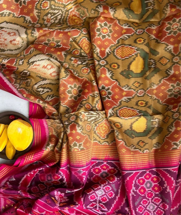 SEMI DOUBLE IKAT PATOLA SAREE
